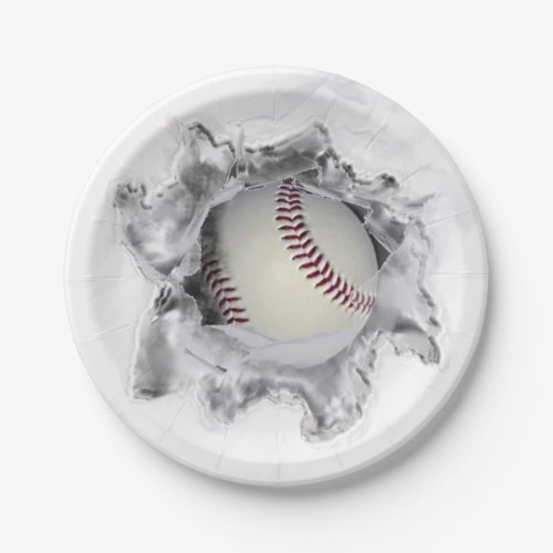 Baseball Party Paper Plates