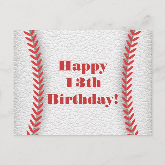 Baseball Party Postcard (Front)