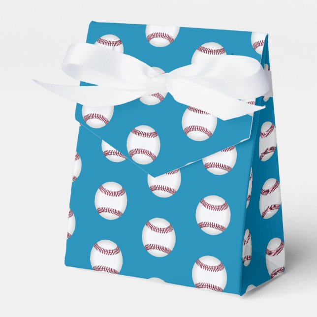 Baseball Party Treat Favor Box (Front Side)