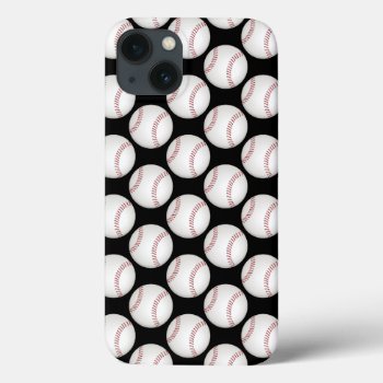 Baseball Pattern Iphone 13 Case by BestCases4u at Zazzle
