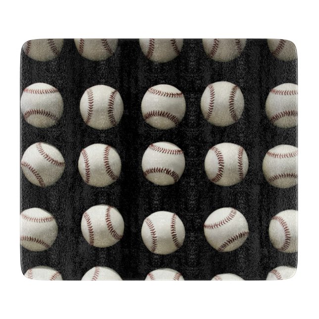 Baseball Pattern Cutting Board (Front)