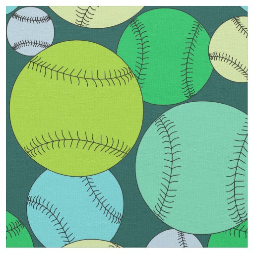 Baseball Pattern Fabric