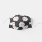 Baseball Pattern Face Mask | Zazzle