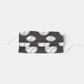 Baseball Pattern Face Mask (Front, Folded)