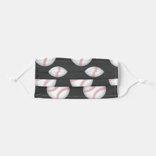 Baseball Pattern Face Mask | Zazzle
