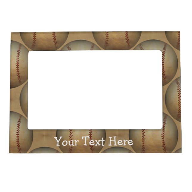 Baseball Pattern Magnetic Frame (Front)