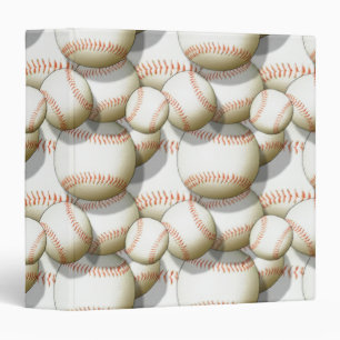 Baseball Pattern Notebook Binder