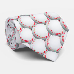 Baseball Pattern   Sports Gift Neck Tie