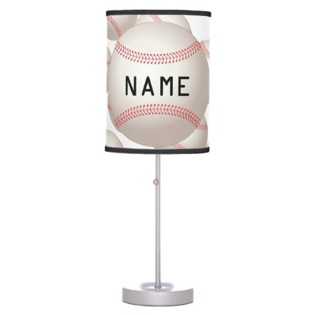 Baseball Pattern Table Lamp