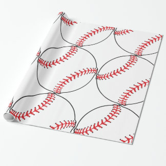 Baseball Pattern Wrapping Paper