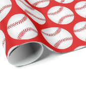 Baseball Pattern Wrapping Paper (Roll Corner)