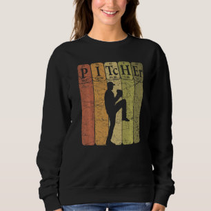 Baseball Periodic Table Elements Nerd Baseball Pit Sweatshirt
