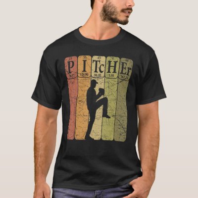 Baseball Periodic Table Elements Nerd Baseball Pit T-Shirt