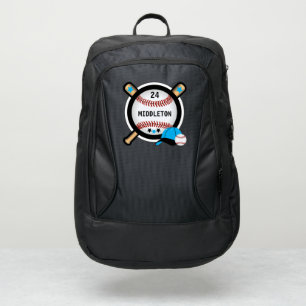 Baseball - Personalize - Blue Port Authority® Backpack