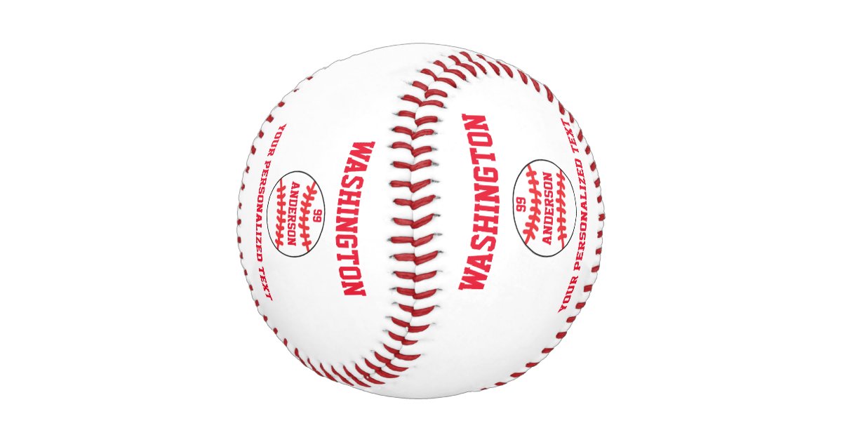 Custom Personalized Baseball Blank Template | Zazzle