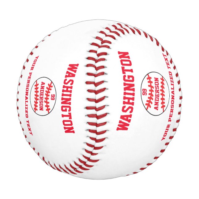 Baseball Personalized (Angled)