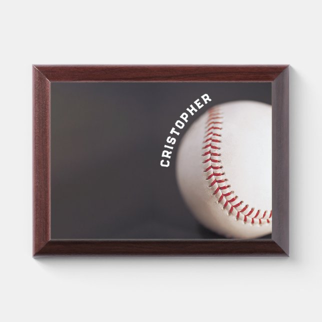 Baseball Personalized Award Plaque (Horizontal)