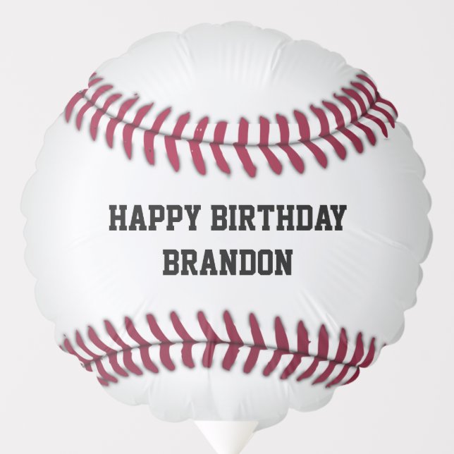 Baseball Personalized Balloon (Front)
