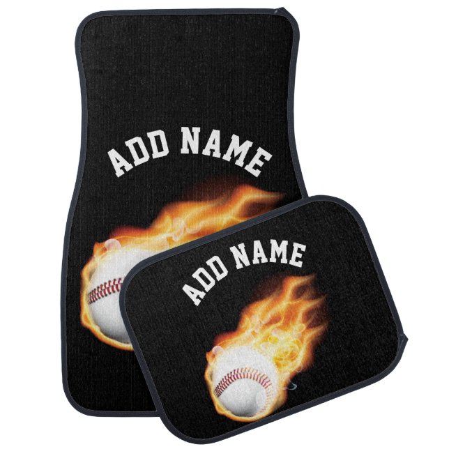 Baseball Personalized Car Mat (Set)