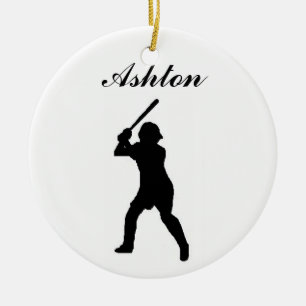Baseball Personalized Christmas Ornament