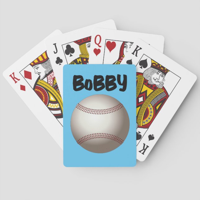 BASEBALL PERSONALIZED Classic Playing Cards (Back)