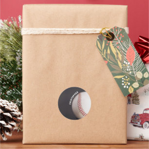Baseball Personalized Classic Round Sticker