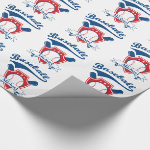 Baseball Personalized Gift Wrapping Paper