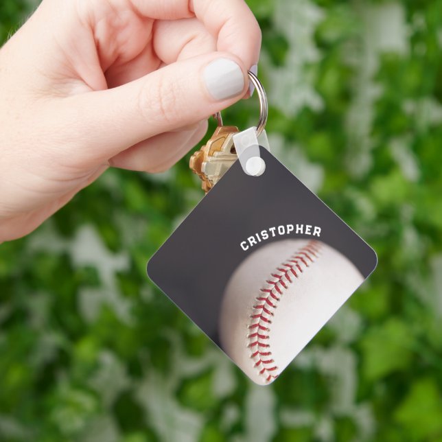 Baseball Personalized Keychain (Hand)