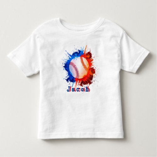 Baseball personalized kids  toddler t_shirt