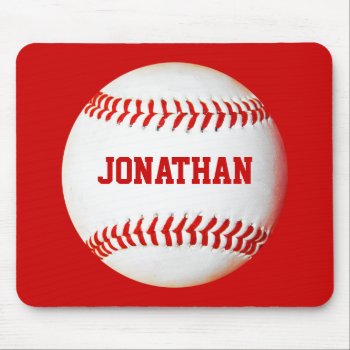 Baseball Personalized Mousepad by CarriesCamera at Zazzle