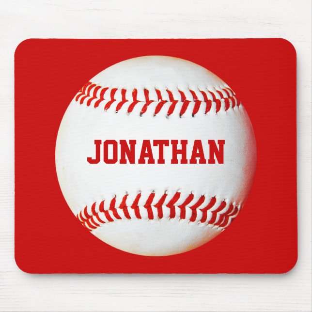 Baseball Personalized Mousepad (Front)