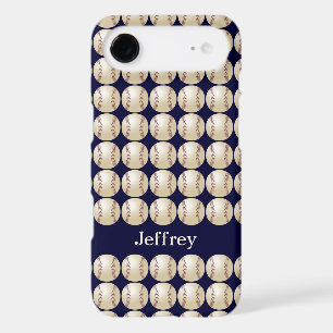 Baseball, Personalized Name, Blue iPhone 17 Air Case