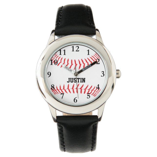 Baseball Personalized Name Boys Watch (Front)