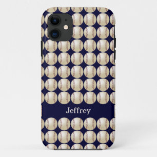 Baseball, Personalized Name, iPhone 11 Case
