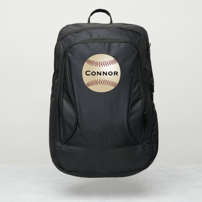 Baseball Personalized Name Port Authority® Backpack (Front)