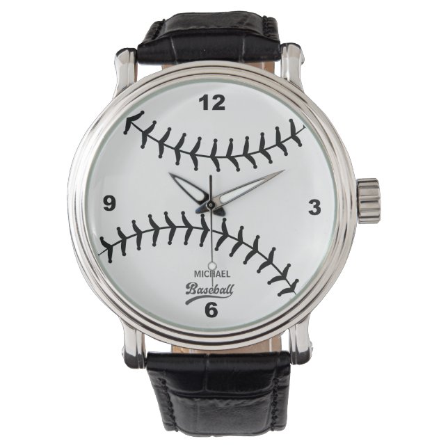 Baseball  Personalized Name Watch (Front)