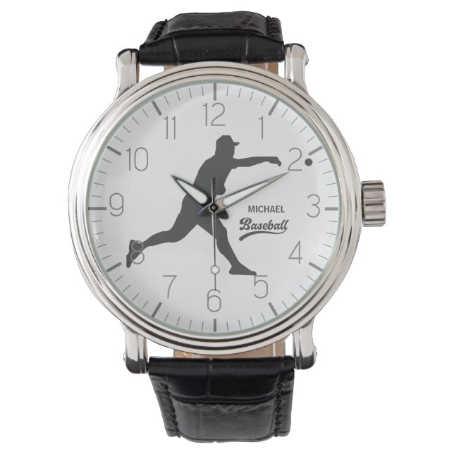 Baseball  Personalized Name Watch (Front)