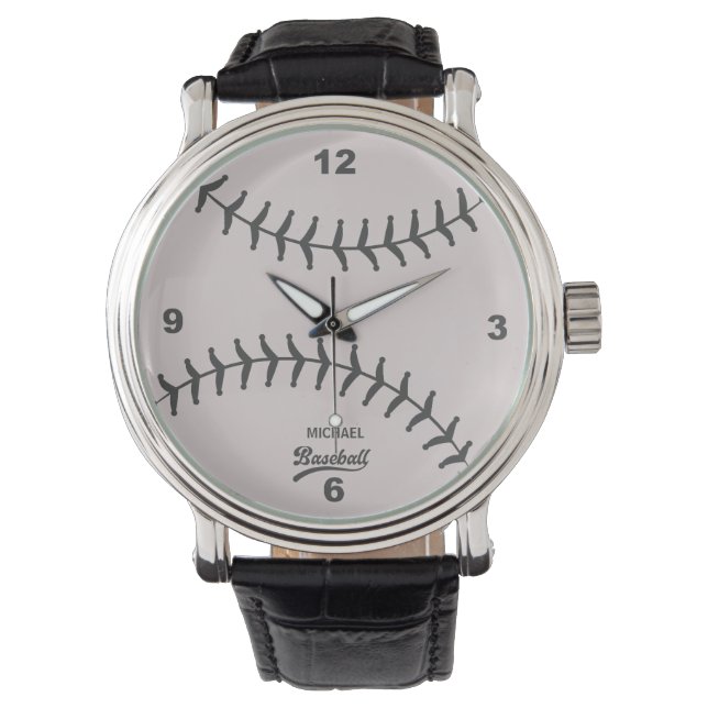 Baseball  Personalized Name Watch (Front)