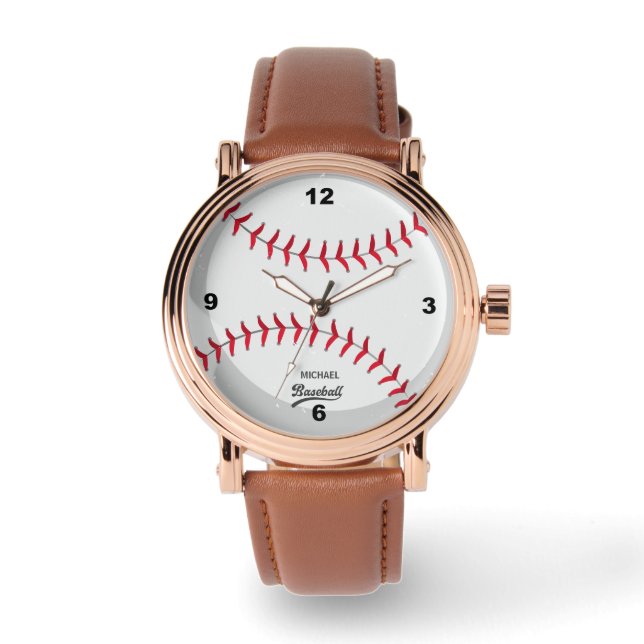 Baseball  Personalized Name Watch (Front)