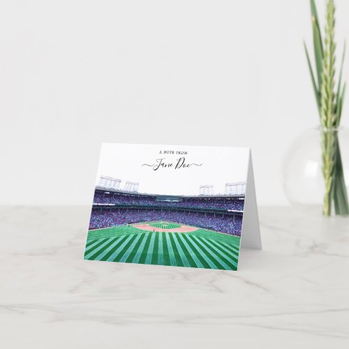 Baseball Personalized Note Card