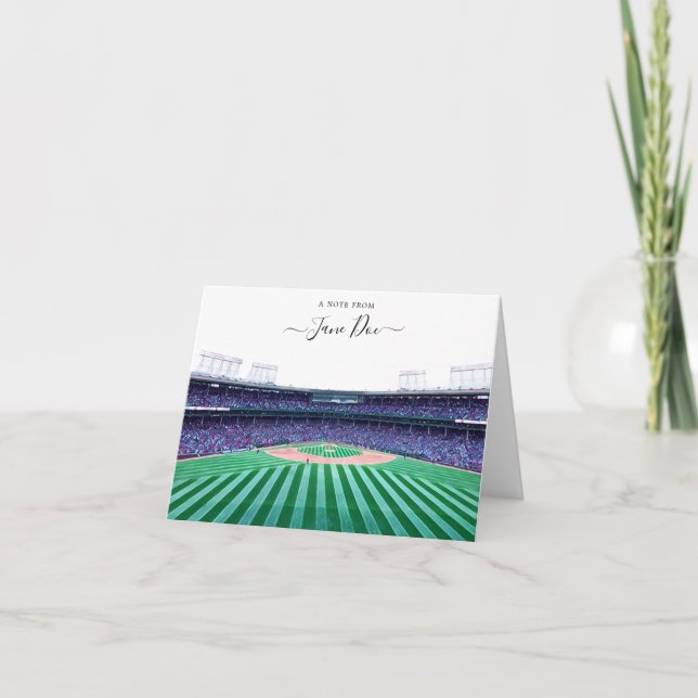 Baseball Personalized Note Card (Front)