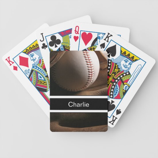 Baseball Personalized Playing Cards