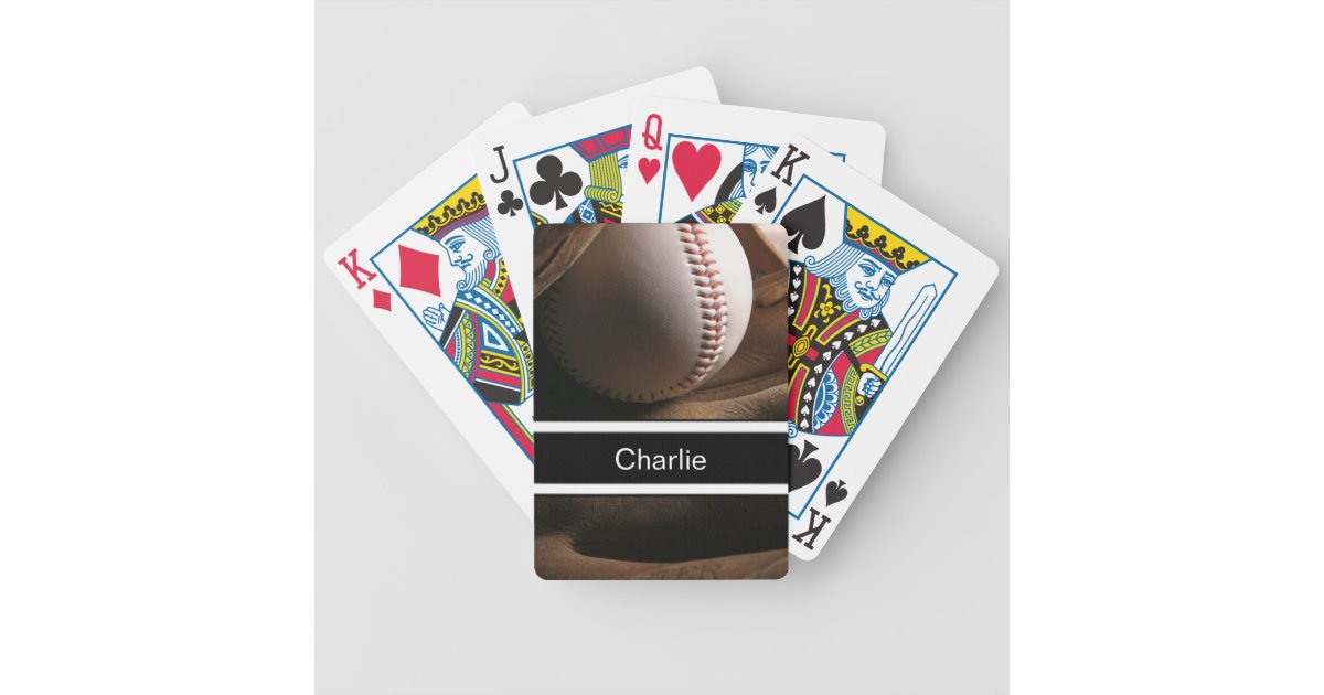 Baseball Personalized Playing Cards Zazzle Baseball Personalized Playing Cards Zazzle