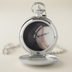 Baseball Personalized Pocket Watch