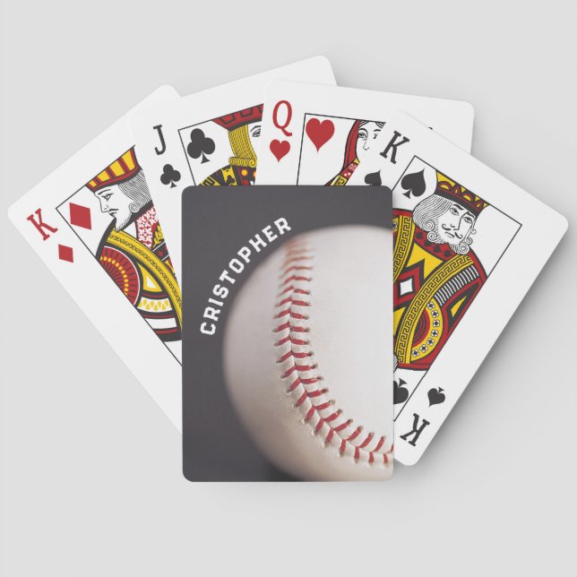 Baseball Personalized Poker Cards (Back)