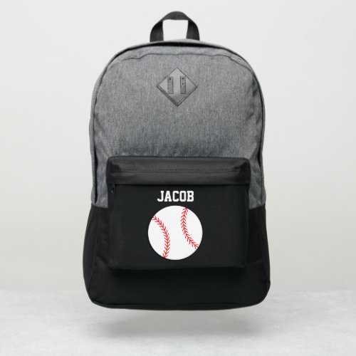 Baseball Personalized Port Authority Backpack