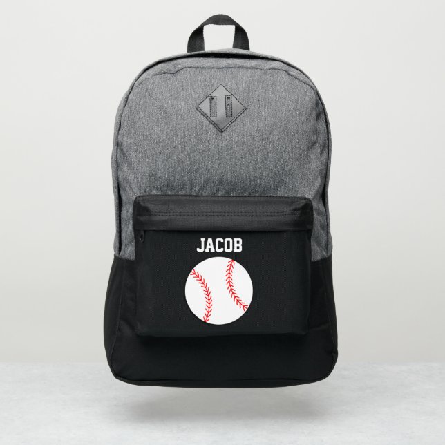 Baseball Personalized Port Authority® Backpack (Front)