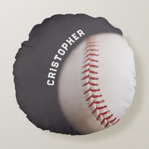 Baseball Personalized Round Pillow