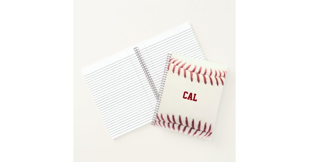 Baseball Personalized Spiral Notebook