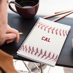 Baseball Personalized Spiral Notebook